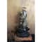 Hello Honey® 15" Decorative Tin Sacred Hearts on Wood Pedestal with Glass Cloche
